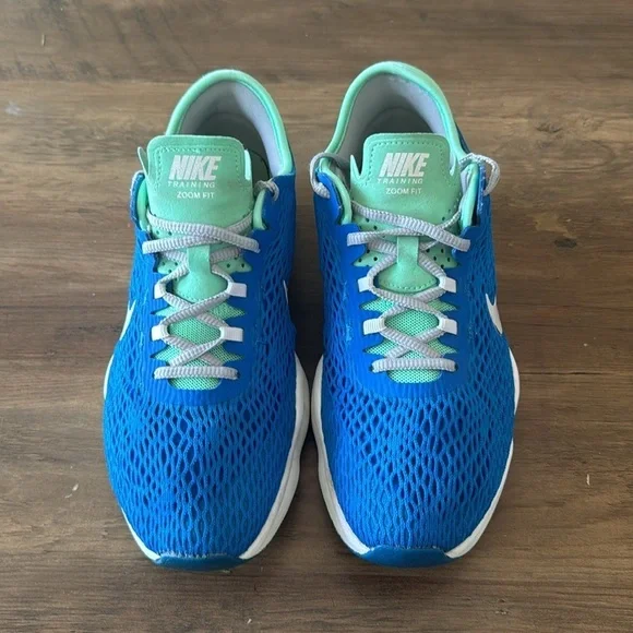 NIKE Training Zoom Fit Soar Blue | Women’s 8 | Vented Mesh Flex Fit - Picture 2 of 8